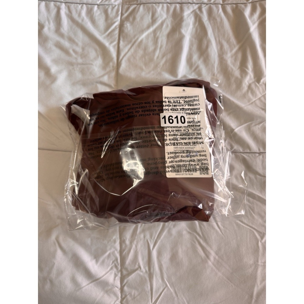 New Lululemon Align Strap Dress Size 10 Rockwood Red Built In Bra & Shorts - Picture 11 of 11